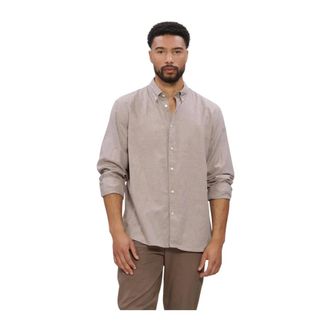 Selected Heren, Overhemden, Beige, Maat: M
