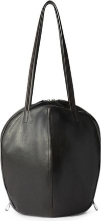Christophe Lemaire Helmet Bag In Grained Paper Leather