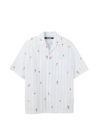 Jacquemus White Stripes Shirts