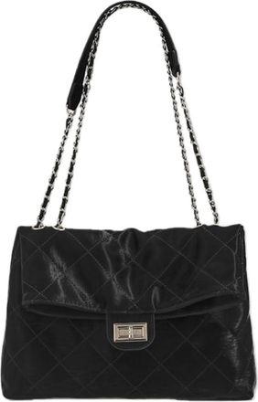 Generic Crossbody Bag for Womens Rhombus Plaid Shoulder Bag Chain Strap and Buckle Closure Suitable for Banquets, Holiday Nights Out(A,black)