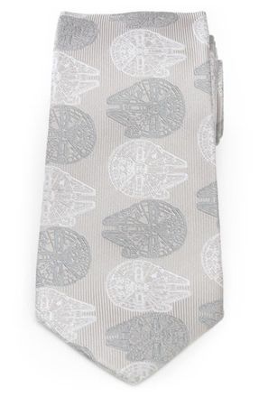 Cufflinks Inc. x Star Wars Millennium Falcon Silk Tie in Gray at Nordstrom