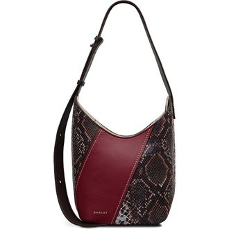 Radley London Beaton Close - Patchwork Small Ziptop Crossbody Bag in Carmine at Nordstrom