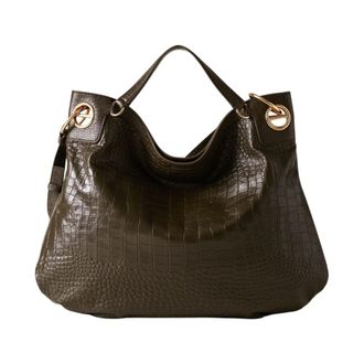 Borbonese London Hobo Large - - Bags - Donna - Verde - ONE SIZE