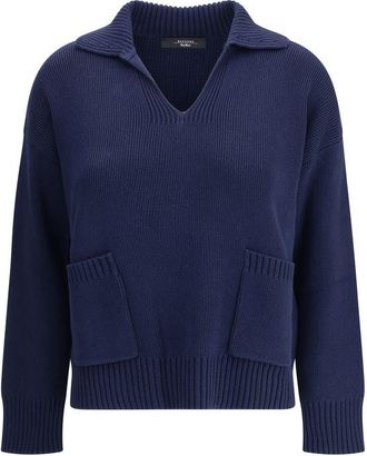 Max Mara V-hals Katoenen Breiseltrui