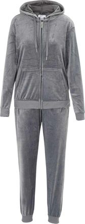 Miso Dames Velours Trainingspak Set (Grijs)