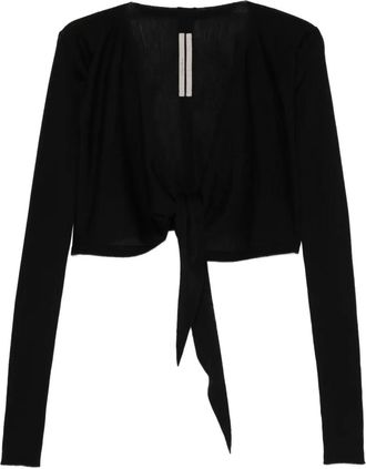 Rick Owens Gestrikt vest - Zwart