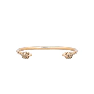 Alexander McQueen Alexander McQueen, Bracelets, female, Yellow, Size: S Twin Skull Bracelet