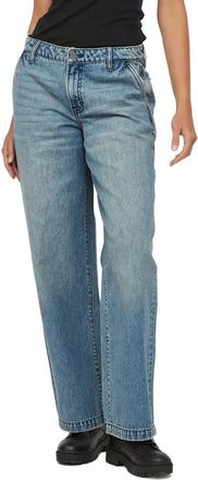 Hidden Jeans Mid Rise Baggy Wide Leg Jeans In Blue