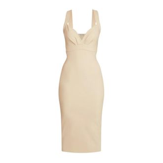 La Petite Robe Di Chiara Boni Midi Dresses, female, Beige, Size: 2XL Jersey Sheath Midi Dress