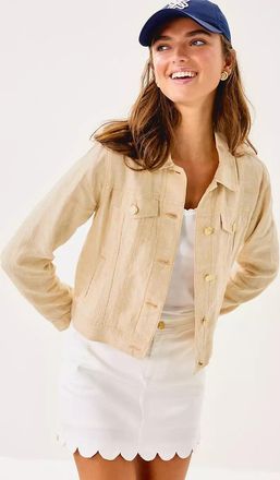 Lilly Pulitzer Seaspray Linen Jacket