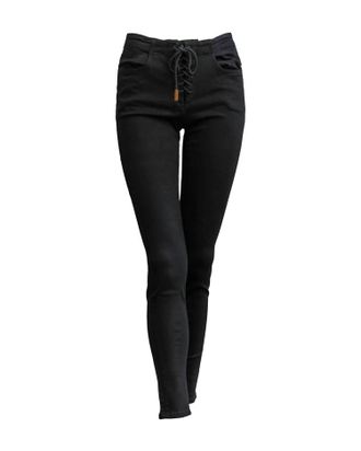 Frame Denim Corded Lace Le Skinny Jeans In Film Noir