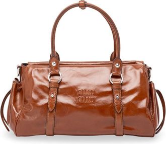 Miu Miu Shiny Leather Handbag