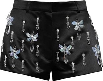 Anouki Shorts verfraaid met kristallen - Zwart