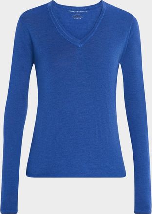 Majestic Filatures Machine Washable Cashmere V-Neck Pullover