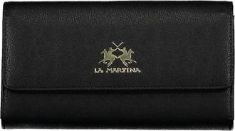 La Martina Polyethyleen Portemonnee - Dames - Portefeuilles - Zwart - ONE Size - Accessoires