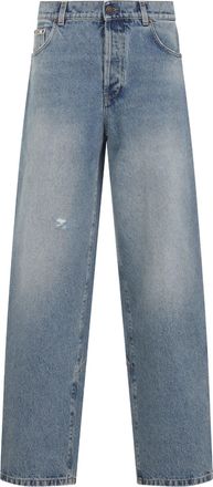 Moschino Blue Cotton Jeans-Donna