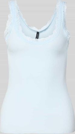 Vero Moda Slim Fit Tank Top aus Bio-Baumwoll-Mix Modell NANA in Hellblau, Gr&ouml;&szlig;e XL