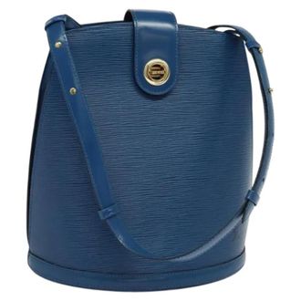 Louis Vuitton Tweedehands leren Louis Vuitton tassen - Dames - Pre-owned - Blauw - Maat: ONE Size Leer