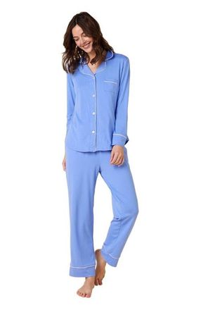 The Cats Pajamas Pima Knit Pajama Set in Provence at Nordstrom, Size X-Large