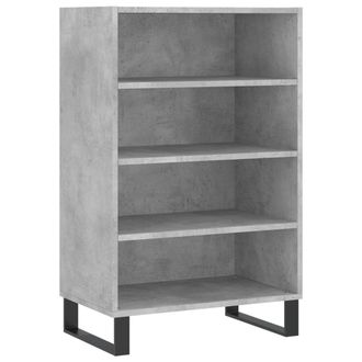 vidaXL Vidaxl - Aparador Alto Madera De Ingenier&iacute;a Gris Hormig&oacute;n 57x35x90 Cm
