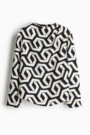 H&M Twillbluse - Schwarz