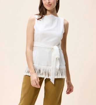 Cleobella Bridget Top In Ivory