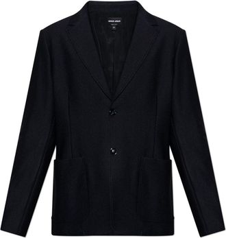 Giorgio Armani Blazer met Zakken - Heren - Blazers - Blauw - 2XL - Jassen