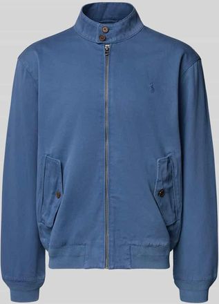 Polo Ralph Lauren Windbreaker mit Stehkragen und Label-Stitching in Royal, Größe XXL