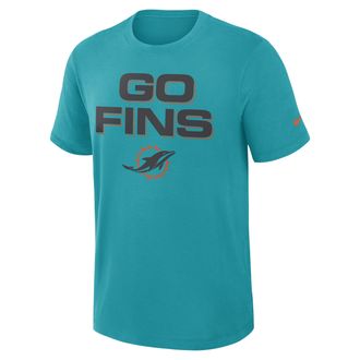 Nike Miami Dolphins Rivalries Collection Slub Nike Mens Dri-FIT NFL T-Shirt in Blue | 03493GT9P-C8Q