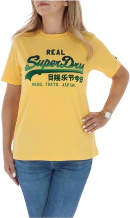 Superdry Donna, Top, Giallo, M, new