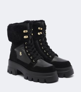 Bogner Sapporo shearling-lined leather lace-up boots