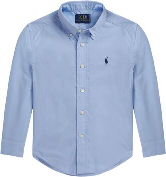 Polo Ralph Lauren Katoenen Shirt - Heren - Casual Overhemden - Blauw - S - Katoen - Overhemden