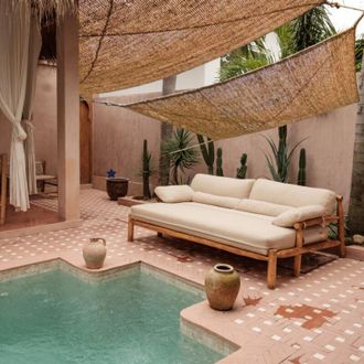 Wanda Collection Vela de sombra de fibra de coco para colgar 2x3