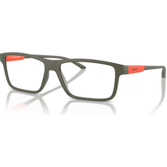 Arnette 56mm Rectangle optical glasses in Green/Red at Nordstrom
