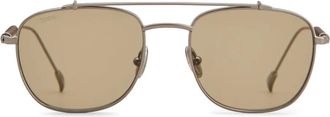 Tod's square-frame sunglasses - men - Metal/Leather - One Size - Silver