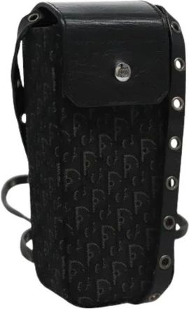 Dior Pre-owned Cross Body Bags, female, Black, Size: ONE SIZE Pre-owned Trotter Canvas Pouch