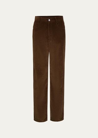 TWP Kent Straight-Leg Cotton Corduroy Pants