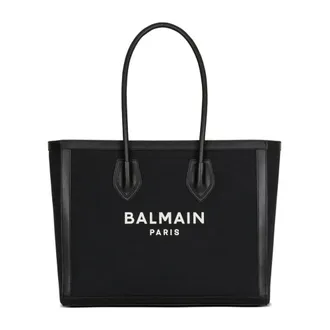 Balmain Tote Bags, female, Black, Size: ONE SIZE B-Army 42 Shopper Bag