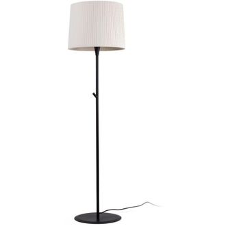 Faro Barcelona Samba L&aacute;mpara De Pie Negra/encintada Beige 64313-41