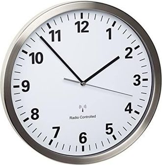 TFA Dostmann Tfa Dostmann - Tfa-dostmann 60.3523.02 Reloj De Mesa O Pared Reloj De Cuarzo Alrededor Plata, Blanco