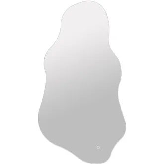 Vente-Unique Specchio da bagno luminoso organico antiappannamento con pulsante touch 54 x 100 cm - MERANDIA