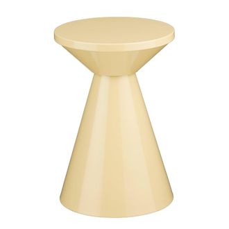 MiCa Decorations Mesa auxiliar de hierro beige Alt. 45
