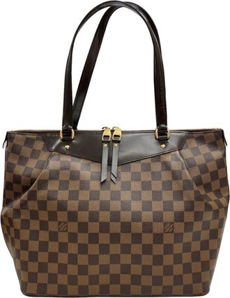 Louis Vuitton Brown Damier Canvas Handbag Tote Bag (Pre-Owned)