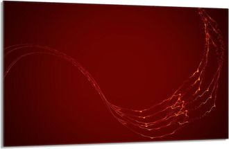 OEM Placa Protectora De Vidrio Para Estufa 80x52 Rojo