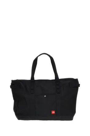 The North Face Black Recycled Synthetic Large Red Box Tote Bag