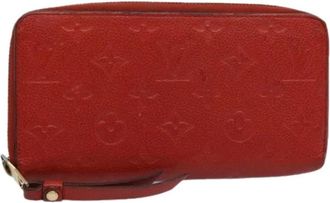 Louis Vuitton Pre-owned Clutches, female, Red, Size: ONE SIZE Pre-owned Canvas Wallet