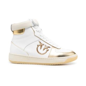 Pinko Sneakers, female, White, Size: 11 US Lorena Basket Hi