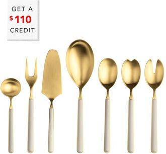 Mepra 7Pc Fantasia Ice Serving Set With $110 Credit