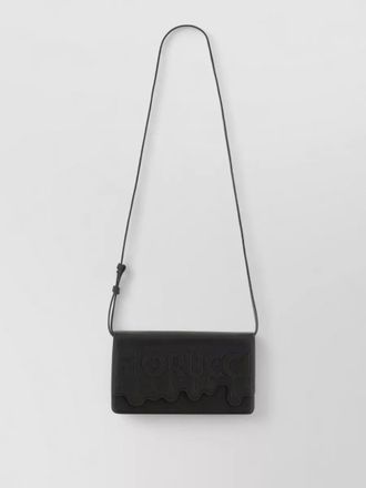Fiorucci leather melted shoulder bag