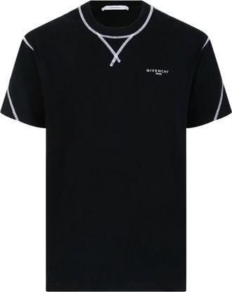 Givenchy Zwart Katoenen Logo T-shirt - Heren - T-shirts - Zwart - XL - Katoen - Tops